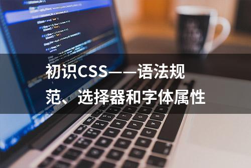 初识CSS——语法规范、选择器和字体属性