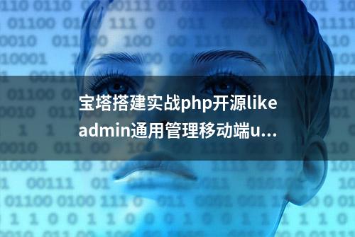 宝塔搭建实战php开源likeadmin通用管理移动端uniapp源码（四）