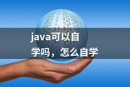 java可以自学吗，怎么自学