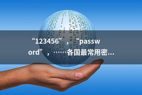 “123456”，“password”，……各国最常用密码到底是什么？