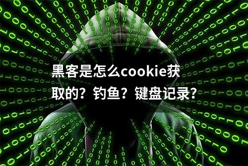 黑客是怎么cookie获取的？钓鱼？键盘记录？