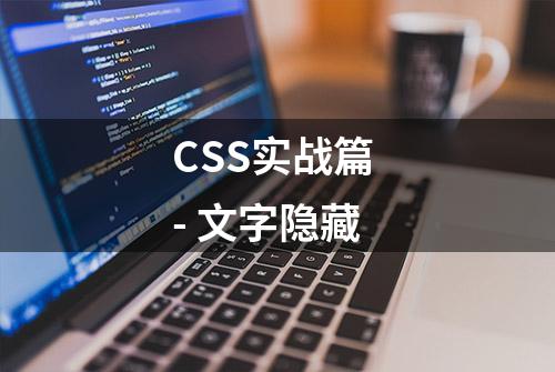 CSS实战篇 - 文字隐藏