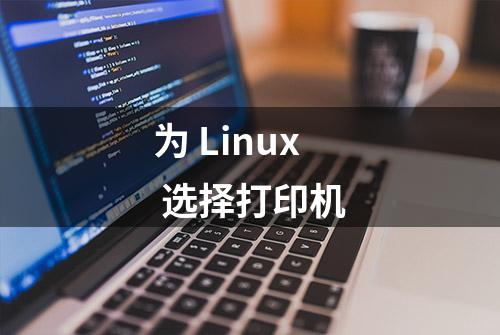 为 Linux 选择打印机