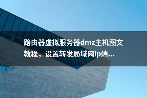 路由器虚拟服务器dmz主机图文教程，设置转发局域网ip端口映射