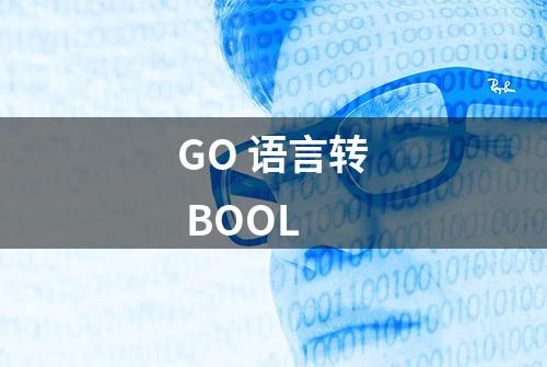 GO 语言转 BOOL