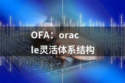 OFA：oracle灵活体系结构