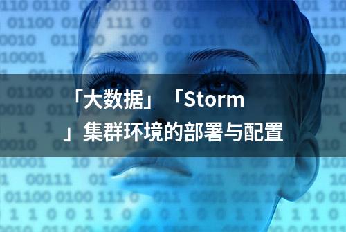 「大数据」「Storm」集群环境的部署与配置