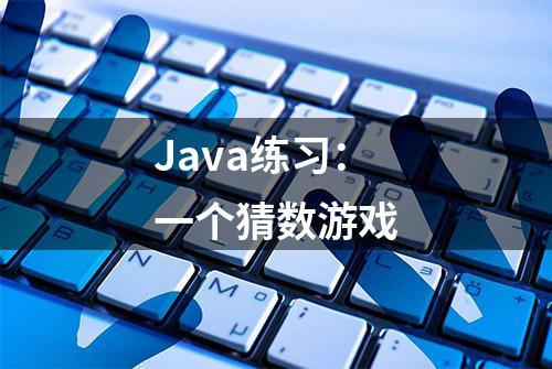 Java练习：一个猜数游戏