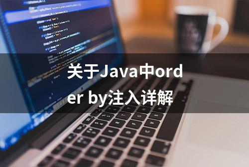 关于Java中order by注入详解