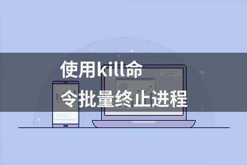 使用kill命令批量终止进程