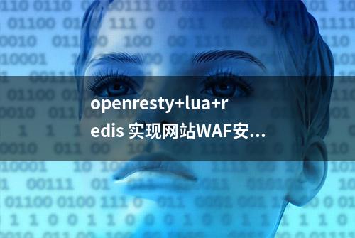 openresty+lua+redis 实现网站WAF安全防护（反爬动态黑名单）