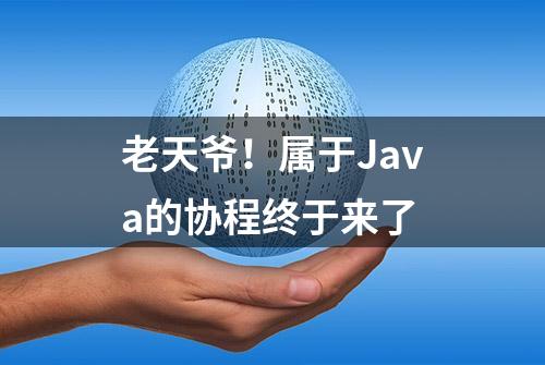 老天爷！属于Java的协程终于来了