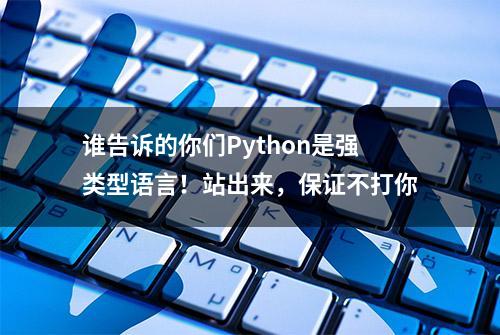 谁告诉的你们Python是强类型语言！站出来，保证不打你