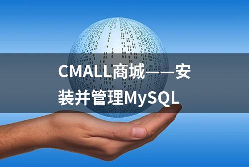 CMALL商城——安装并管理MySQL