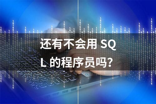 还有不会用 SQL 的程序员吗？