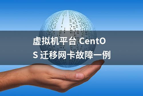 虚拟机平台 CentOS 迁移网卡故障一例