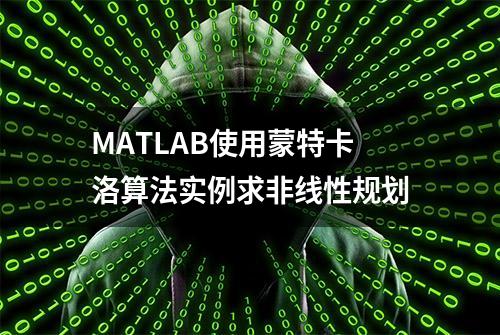 MATLAB使用蒙特卡洛算法实例求非线性规划