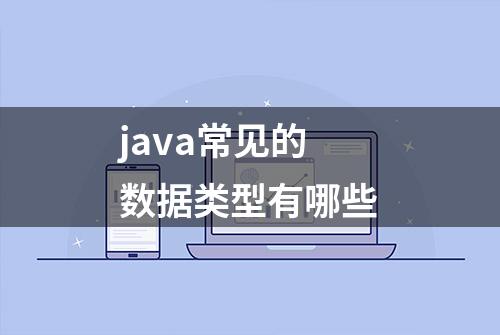 java常见的数据类型有哪些