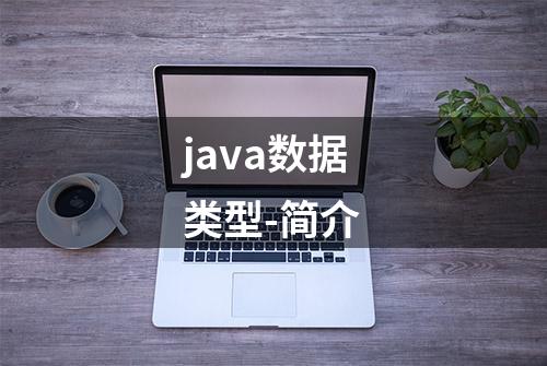 java数据类型-简介