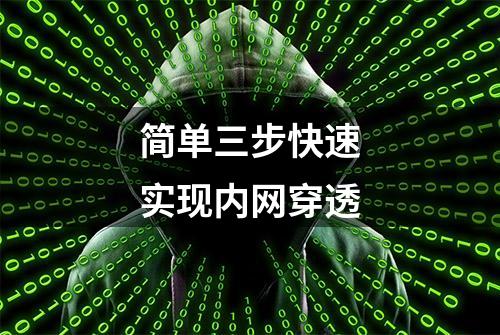 简单三步快速实现内网穿透