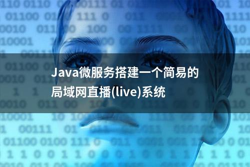 Java微服务搭建一个简易的局域网直播(live)系统