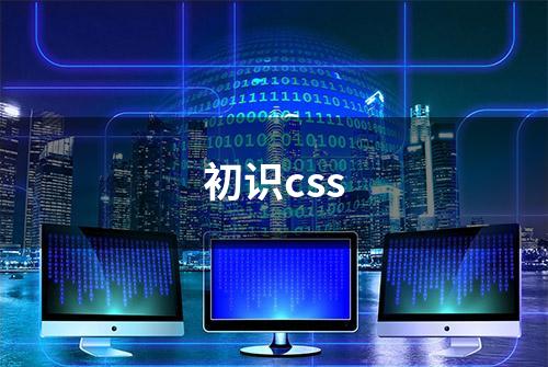 初识css