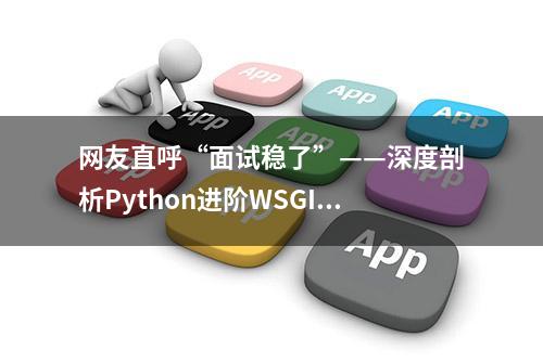 网友直呼“面试稳了”——深度剖析Python进阶WSGI协议