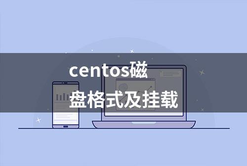 centos磁盘格式及挂载