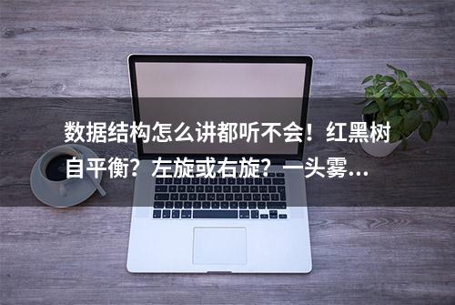 数据结构怎么讲都听不会！红黑树自平衡？左旋或右旋？一头雾水