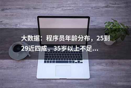 大数据：程序员年龄分布，25到29近四成，35岁以上不足一成