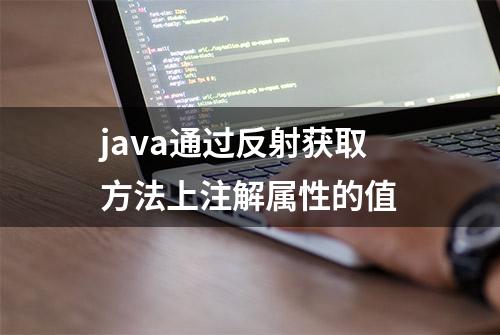 java通过反射获取方法上注解属性的值