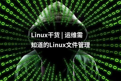 Linux干货 | 运维需知道的Linux文件管理