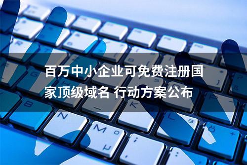 百万中小企业可免费注册国家顶级域名 行动方案公布