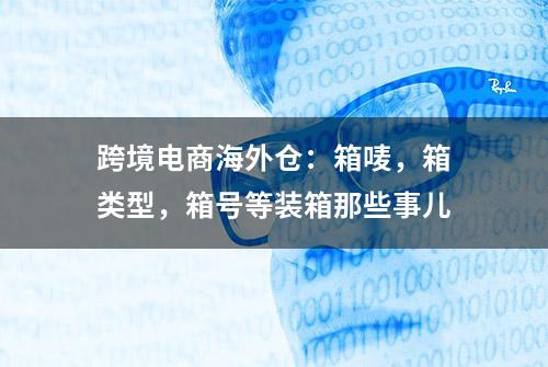 跨境电商海外仓：箱唛，箱类型，箱号等装箱那些事儿