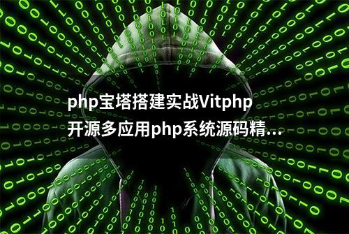 php宝塔搭建实战Vitphp开源多应用php系统源码精简版