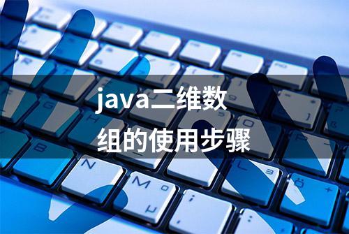 java二维数组的使用步骤