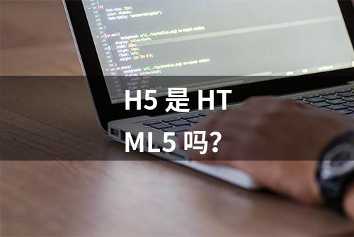 H5 是 HTML5 吗？