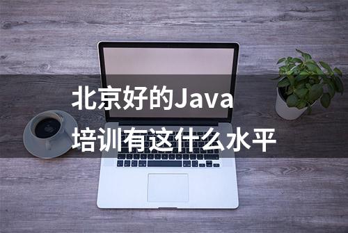 北京好的Java培训有这什么水平