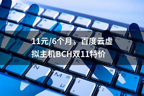 11元/6个月，百度云虚拟主机BCH双11特价