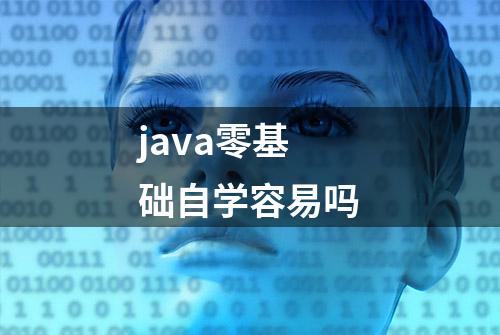 java零基础自学容易吗