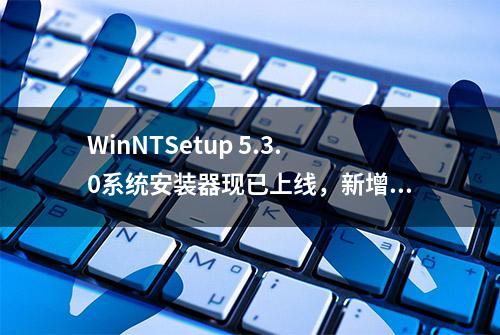 WinNTSetup 5.3.0系统安装器现已上线，新增对Win11的ReFS支持