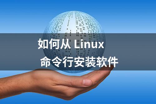 如何从 Linux 命令行安装软件