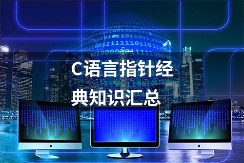 C语言指针经典知识汇总