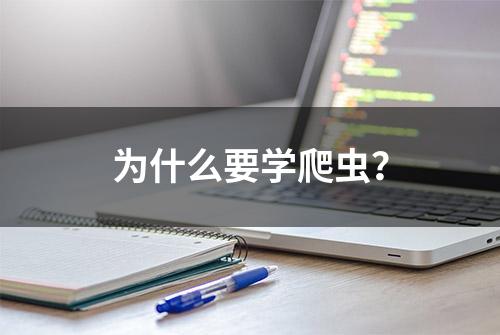 为什么要学爬虫？