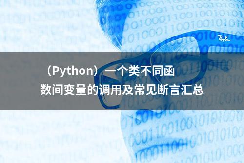 （Python）一个类不同函数间变量的调用及常见断言汇总