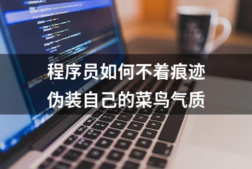 程序员如何不着痕迹伪装自己的菜鸟气质