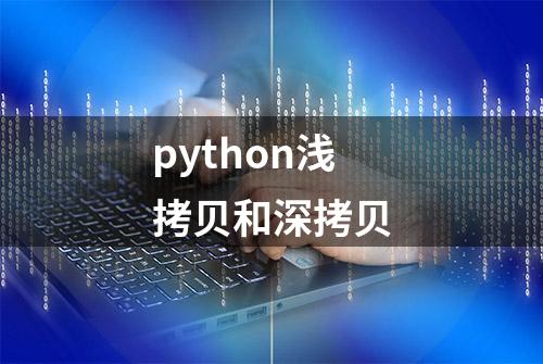 python浅拷贝和深拷贝