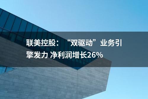 联美控股：“双驱动”业务引擎发力 净利润增长26%