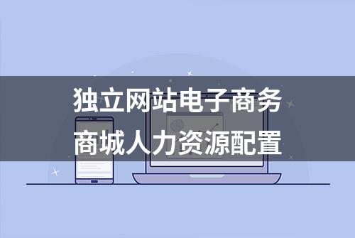 独立网站电子商务商城人力资源配置