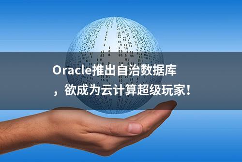 Oracle推出自治数据库，欲成为云计算超级玩家！